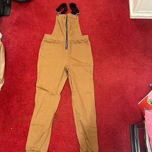 Target (Wild Fable) Women’s Brown Overalls with Silver Hardware. Size Small.